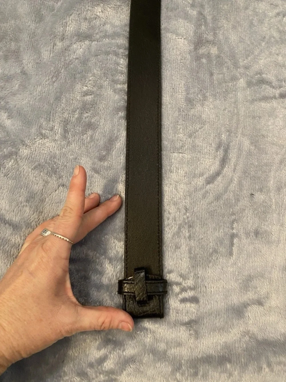 Harley Davidson Black Leather Belt Without Buckle Size 34 Men’s